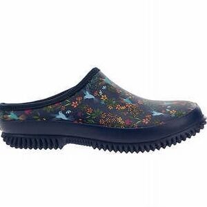 Western Chief Navy Hummingbird Garden Clogs Rubber Slip On Shoes Women’s Size 9